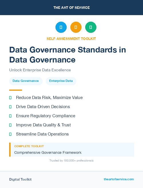 Data Governance Standards in Data Governance