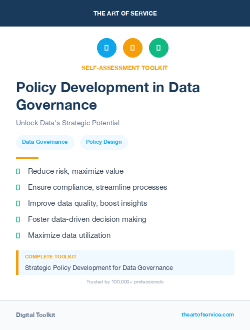 Policy Development in Data Governance