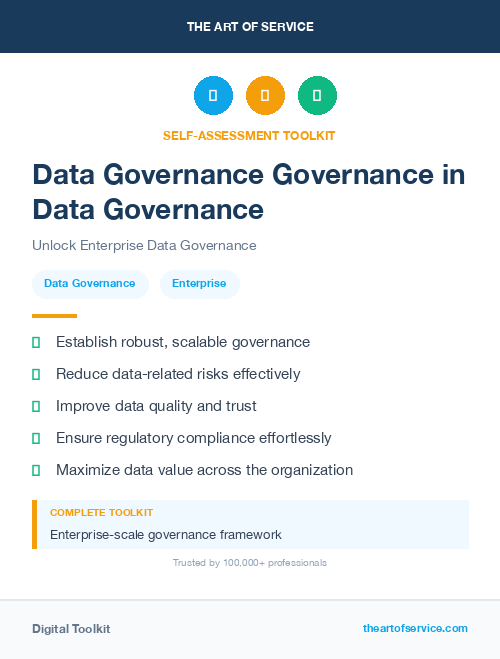 Data Governance Governance in Data Governance
