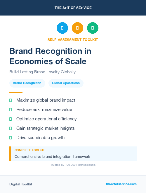 Brand Recognition in Economies of Scale