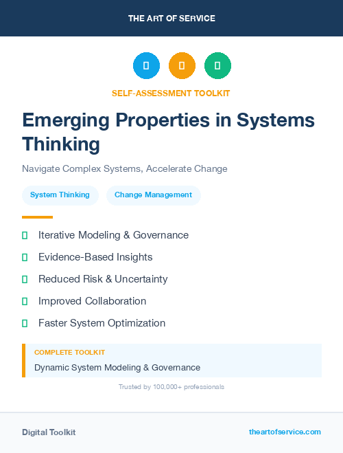Emerging Properties in Systems Thinking