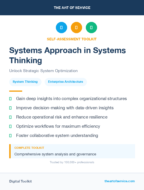 Systems Approach in Systems Thinking