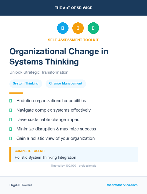 Organizational Change in Systems Thinking