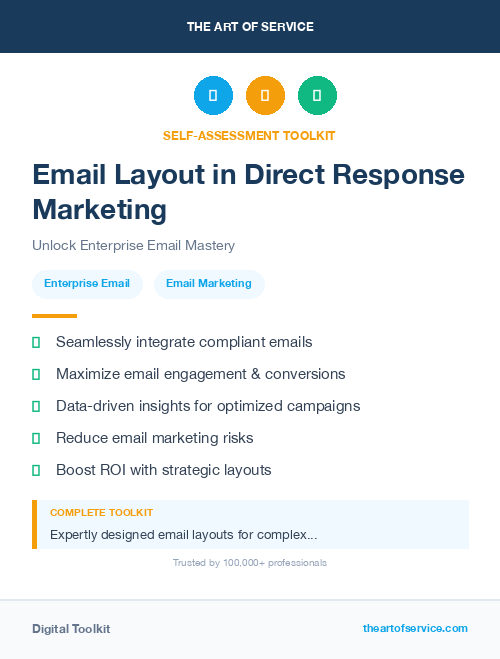 Email Layout in Direct Response Marketing