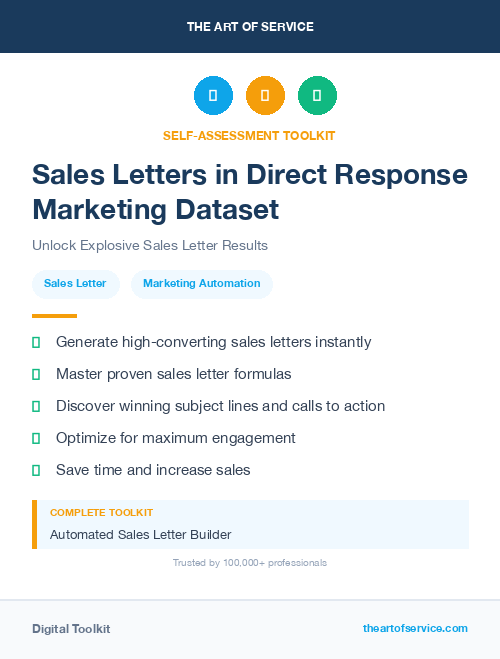 Sales Letters in Direct Response Marketing Dataset
