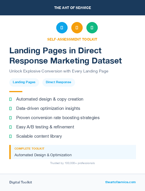 Landing Pages in Direct Response Marketing Dataset