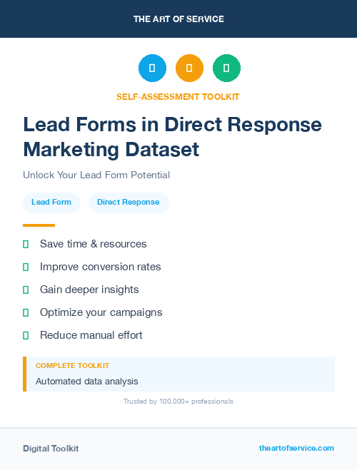 Lead Forms in Direct Response Marketing Dataset