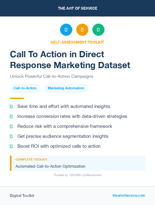 Call To Action in Direct Response Marketing Dataset