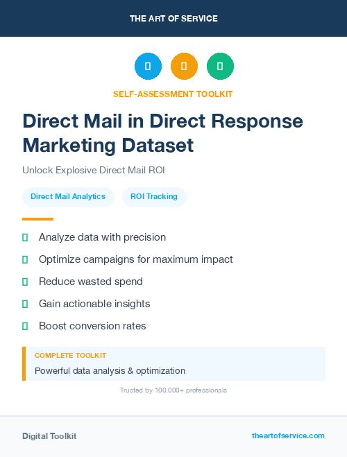 Direct Mail in Direct Response Marketing Dataset