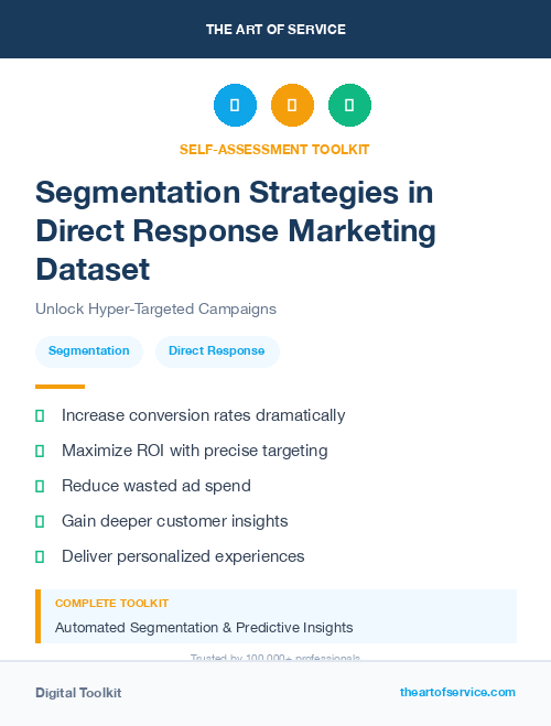 Segmentation Strategies in Direct Response Marketing Dataset