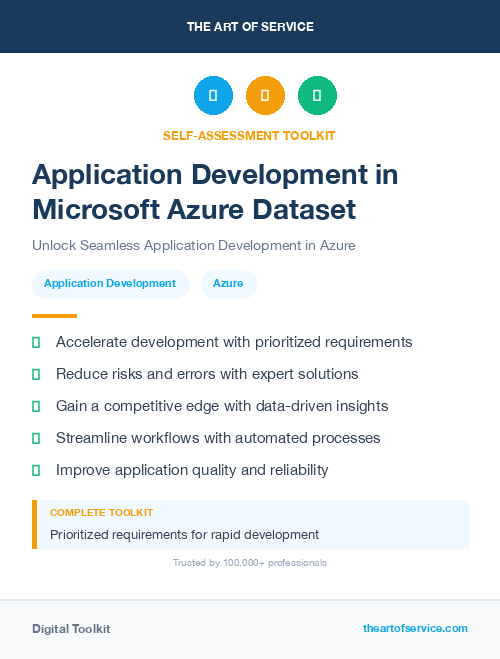 Application Development in Microsoft Azure Dataset
