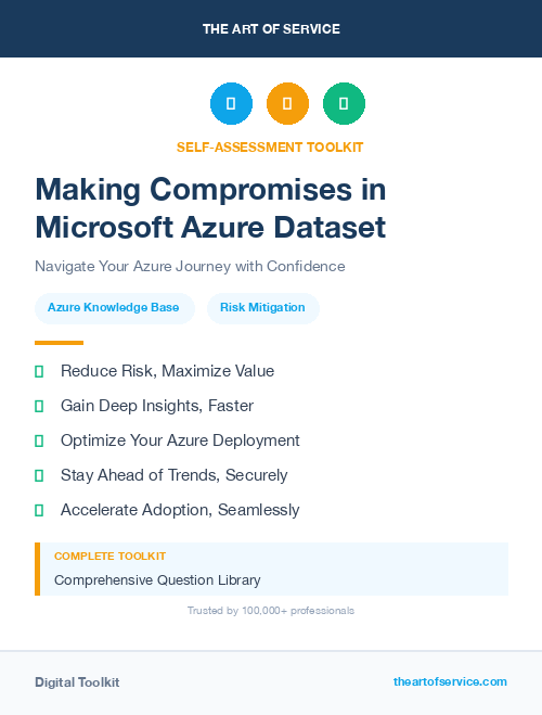 Making Compromises in Microsoft Azure Dataset