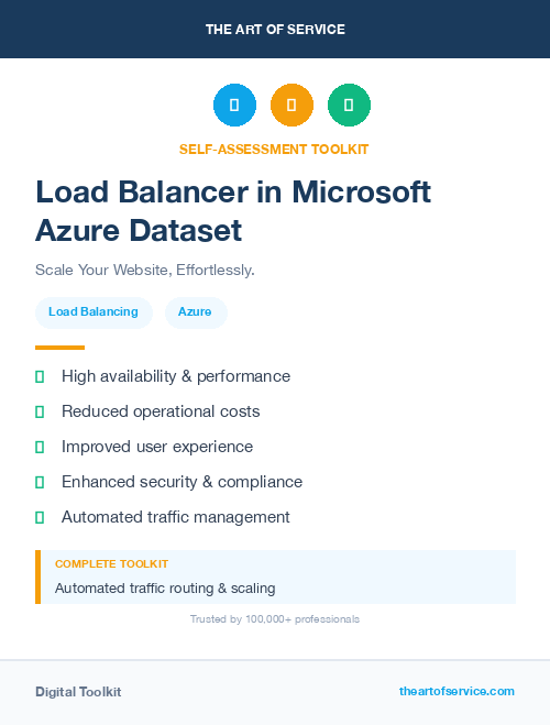 Load Balancer in Microsoft Azure Dataset