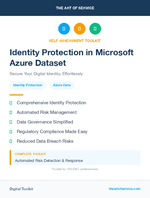 Identity Protection in Microsoft Azure Dataset