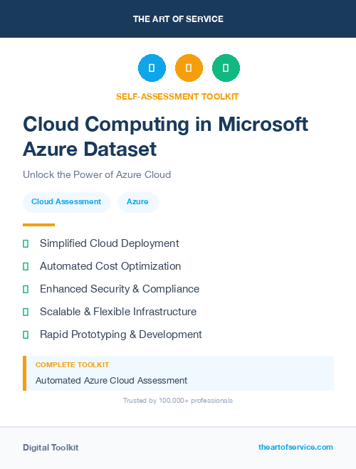 Cloud Computing in Microsoft Azure Dataset