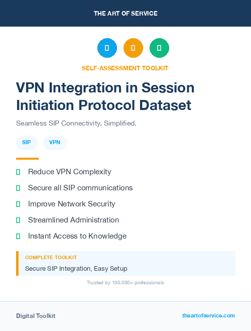 VPN Integration in Session Initiation Protocol Dataset