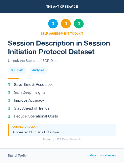 Session Description in Session Initiation Protocol Dataset