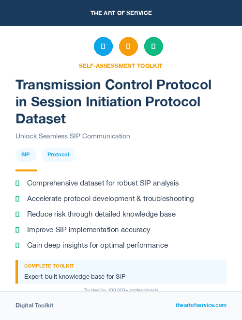 Transmission Control Protocol in Session Initiation Protocol Dataset