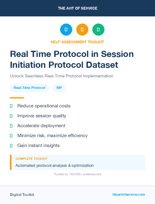 Real Time Protocol in Session Initiation Protocol Dataset