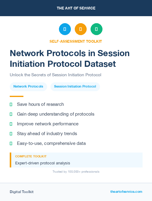 Network Protocols in Session Initiation Protocol Dataset