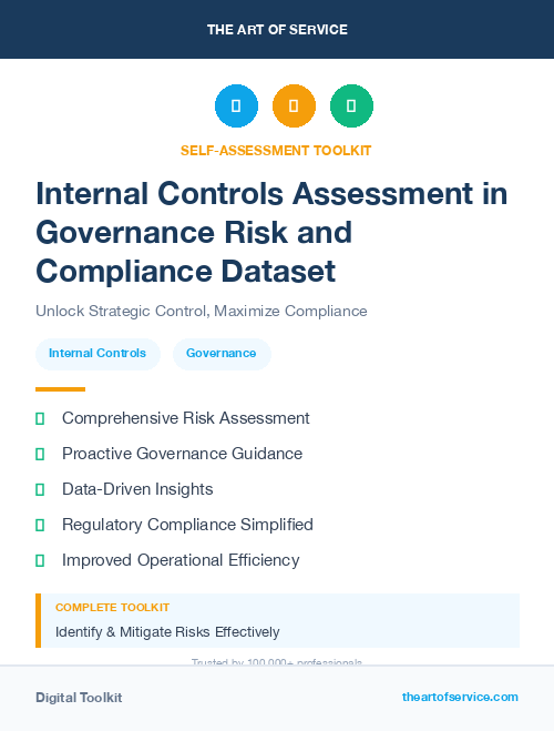 Internal Controls Assessment in Governance Risk and Compliance Dataset