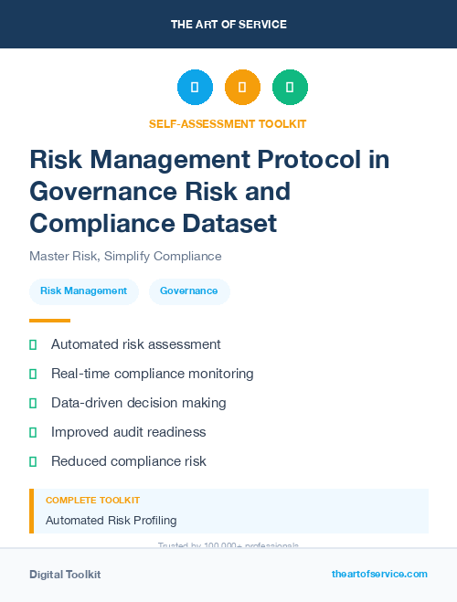 Risk Management Protocol in Governance Risk and Compliance Dataset