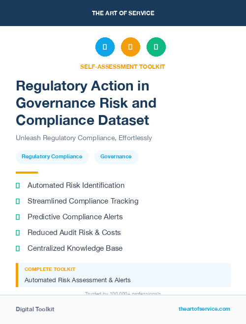 Regulatory Action in Governance Risk and Compliance Dataset