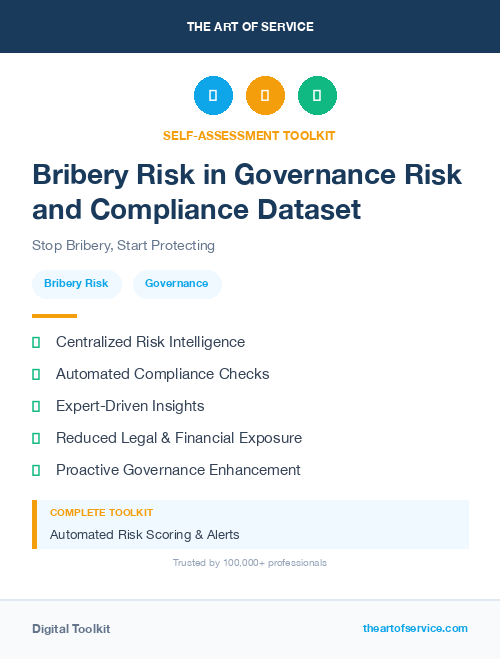 Bribery Risk in Governance Risk and Compliance Dataset