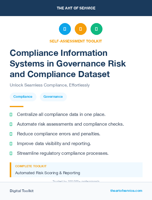 Compliance Information Systems in Governance Risk and Compliance Dataset