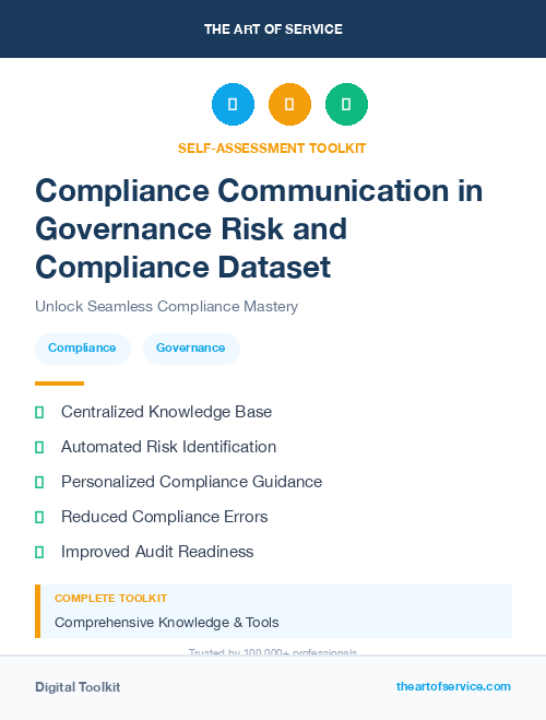Compliance Communication in Governance Risk and Compliance Dataset