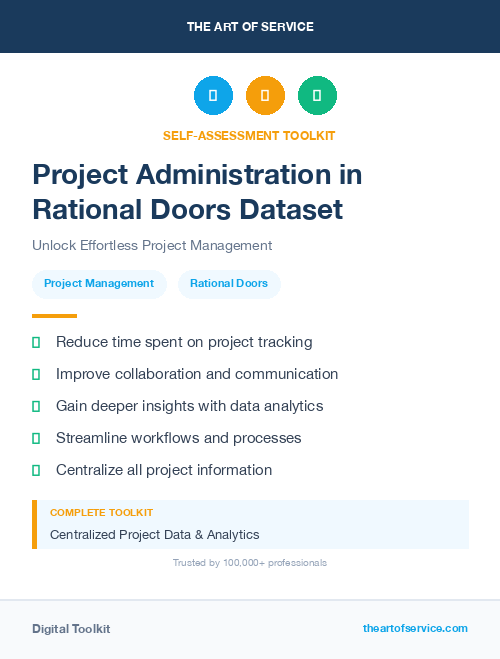Project Administration in Rational Doors Dataset