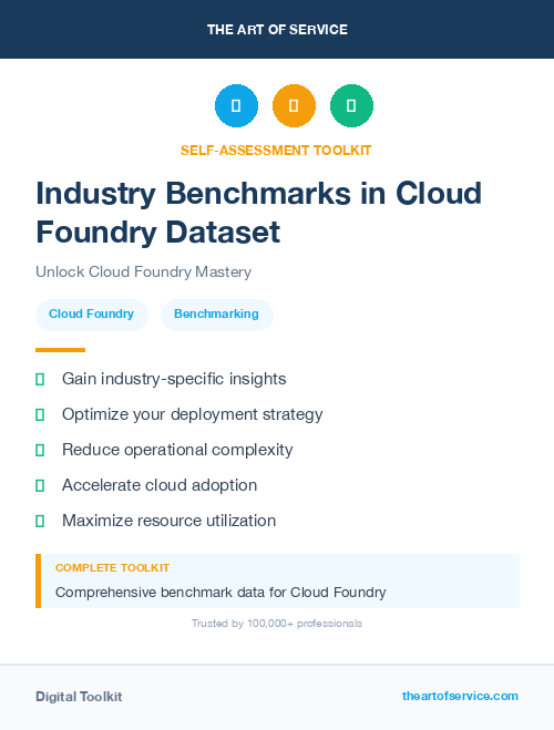 Industry Benchmarks in Cloud Foundry Dataset