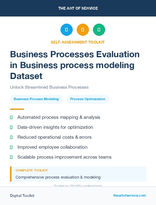 Business Processes Evaluation in Business process modeling Dataset