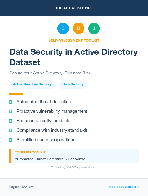 Data Security in Active Directory Dataset