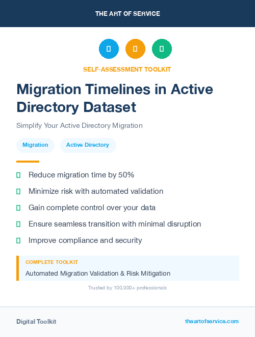 Migration Timelines in Active Directory Dataset