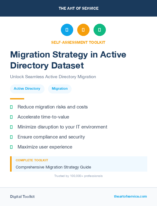 Migration Strategy in Active Directory Dataset