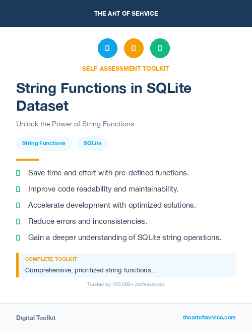 String Functions in SQLite Dataset