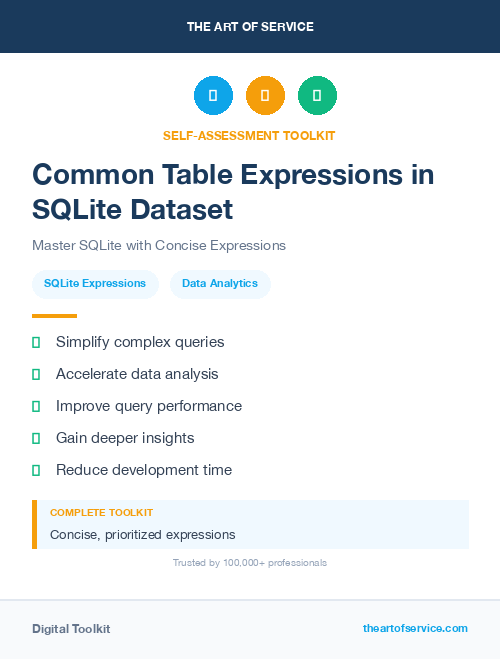 Common Table Expressions in SQLite Dataset
