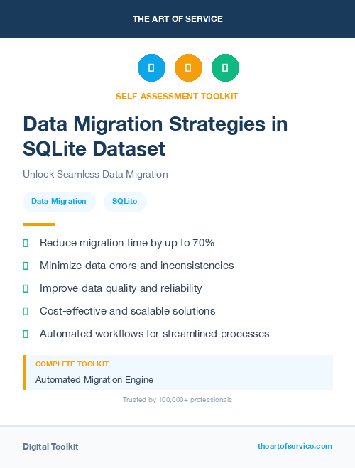 Data Migration Strategies in SQLite Dataset