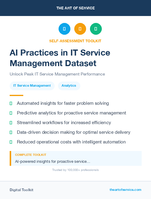 AI Practices in IT Service Management Dataset