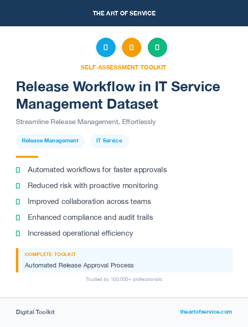 Release Workflow in IT Service Management Dataset