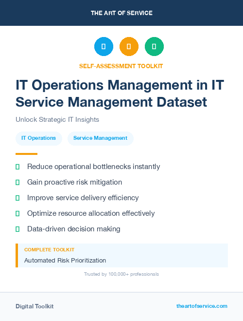 IT Operations Management in IT Service Management Dataset