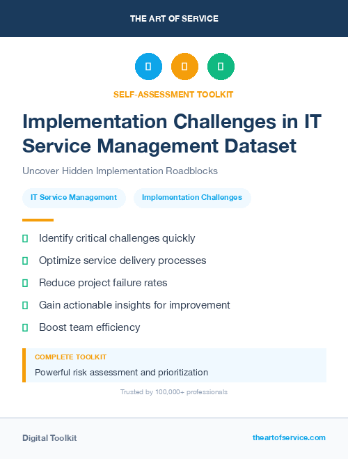 Implementation Challenges in IT Service Management Dataset