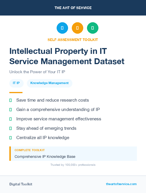 Intellectual Property in IT Service Management Dataset