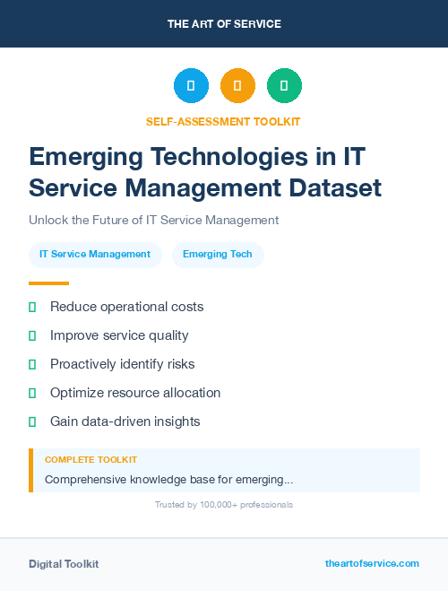Emerging Technologies in IT Service Management Dataset