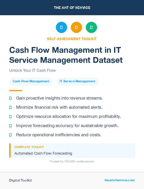Cash Flow Management in IT Service Management Dataset