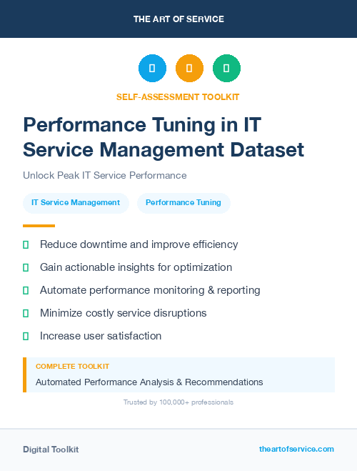 Performance Tuning in IT Service Management Dataset