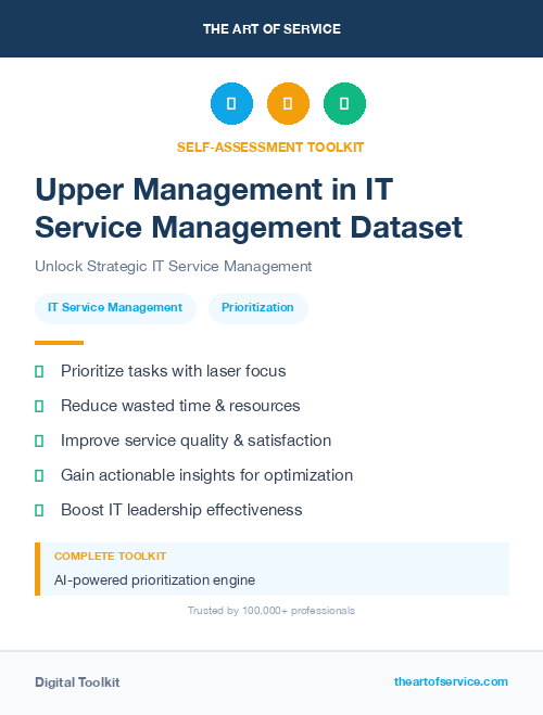 Upper Management in IT Service Management Dataset