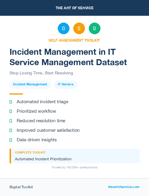 Incident Management in IT Service Management Dataset