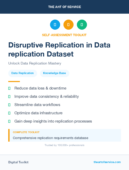 Disruptive Replication in Data replication Dataset